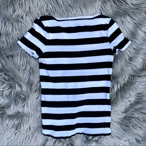 Merona + Shein Emo Stripe T-Shirt Trio, Size M - Picture 4 of 11
